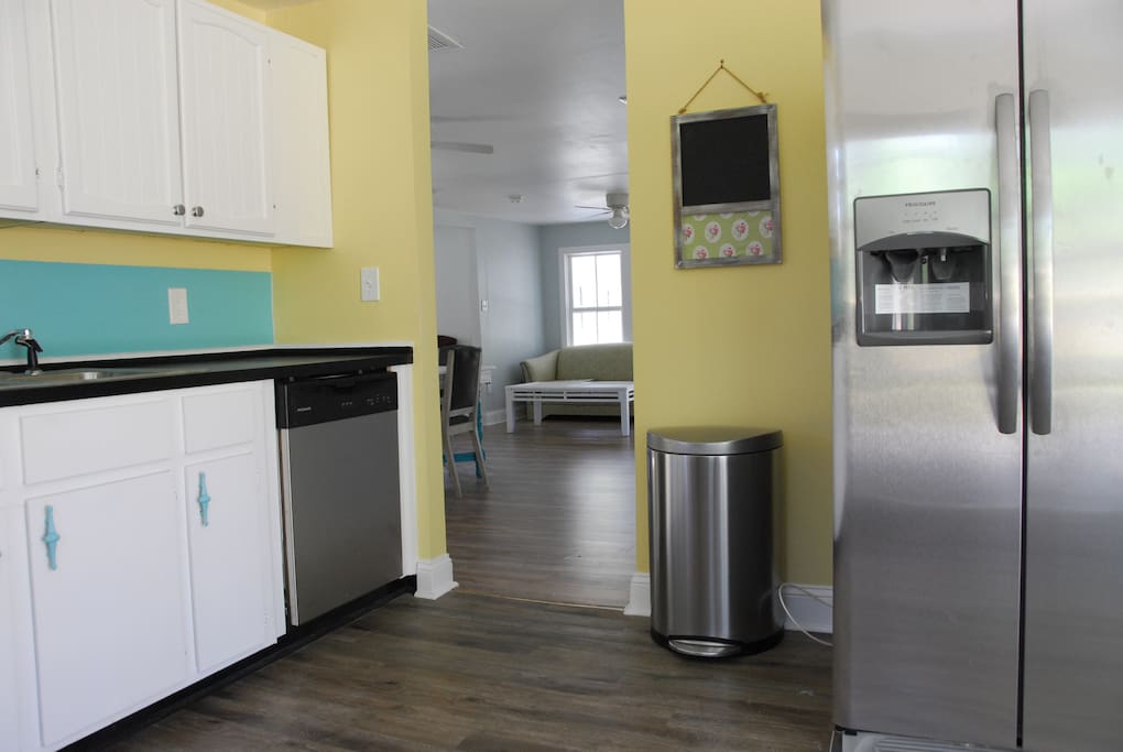 All new stainless appliances