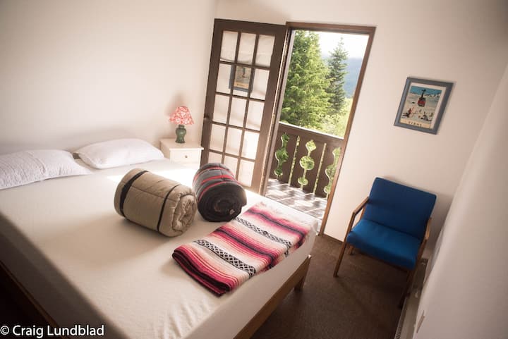 Dormatory building bedroom. All bedrooms are uniquely laid out. Bedding is not provided. 
(Room 24)