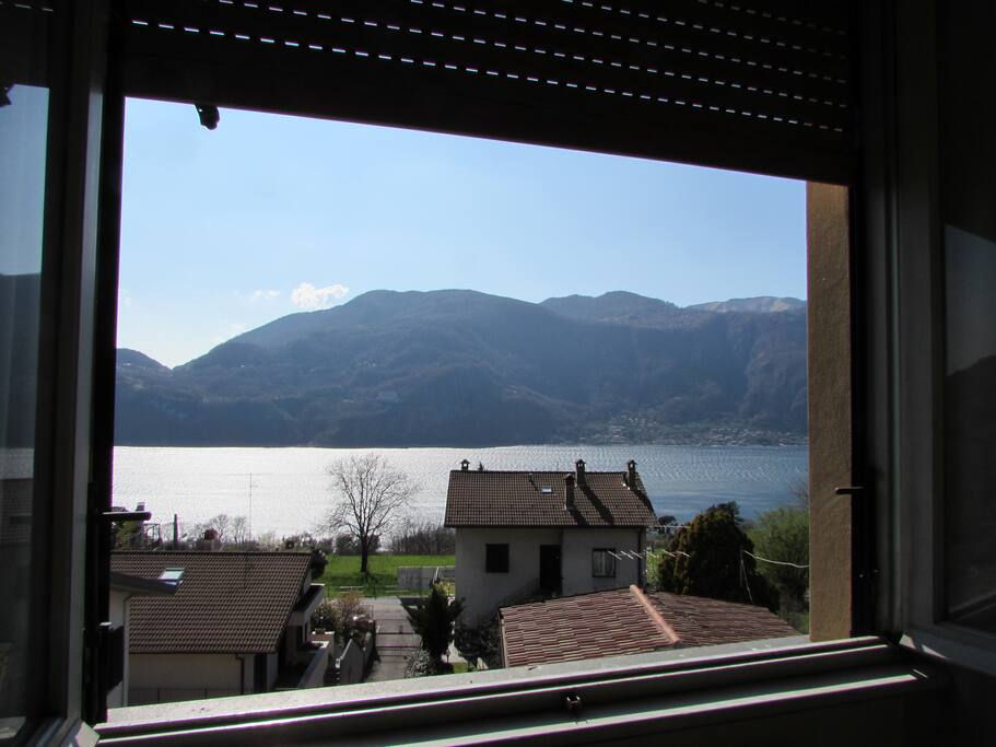 very nice view of Lake Como from the bedroom