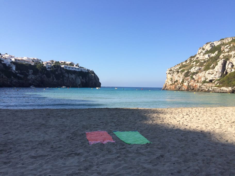 morning at Cala en Porter Beach