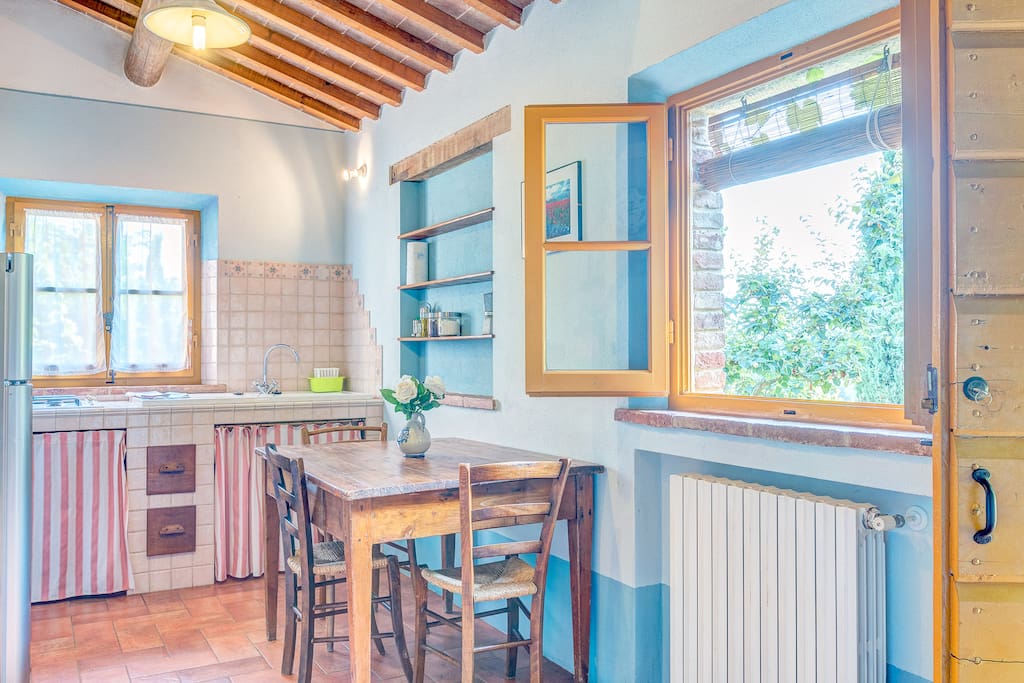 Living room with kitchenette
