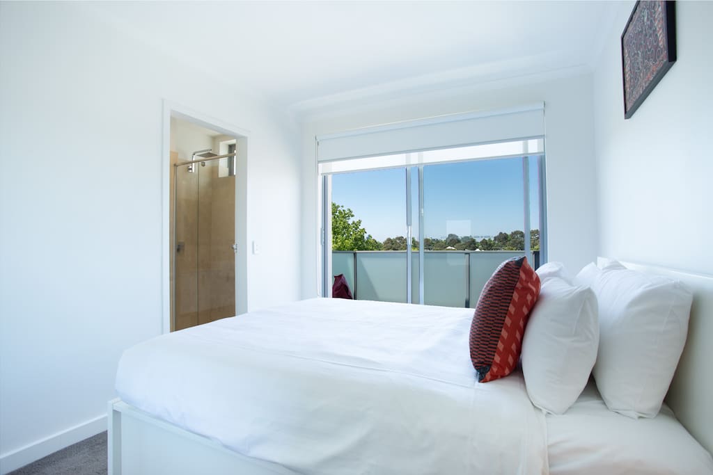 Bedroom with balcony