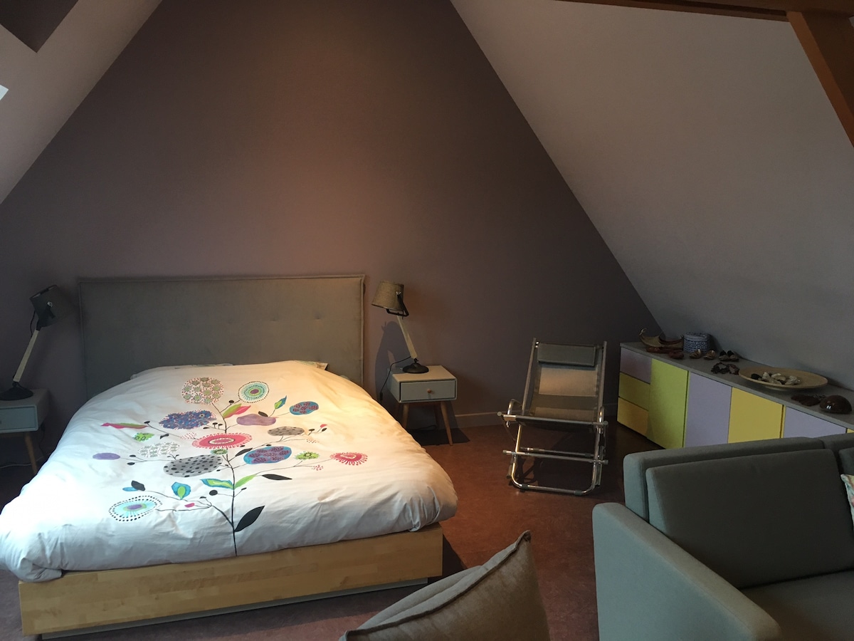 Chambre au calme avec salon télé plus petit Déj - Warlus