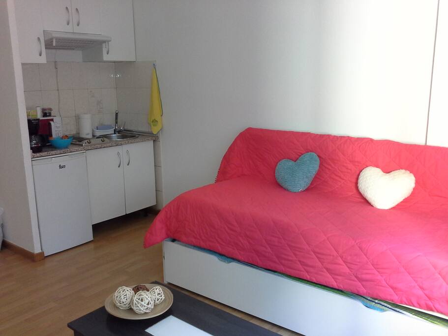 Salón-cocina-habitación