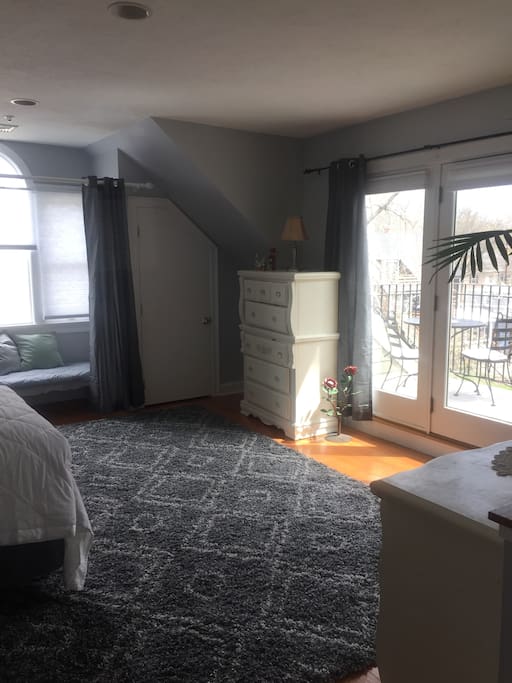 Spacious room with private balcony