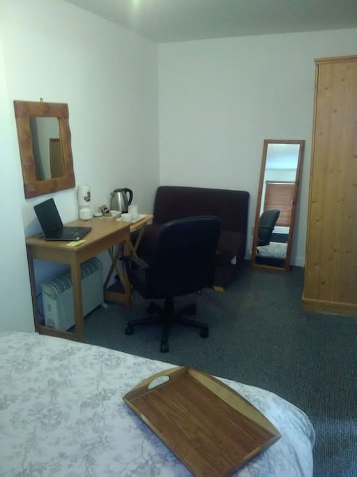 Room is Ideal for studying, ample wardrobe space