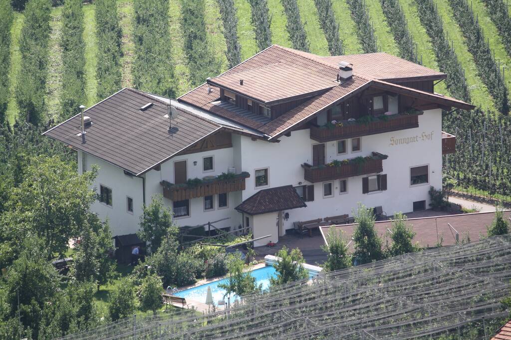 Sonngart von oben