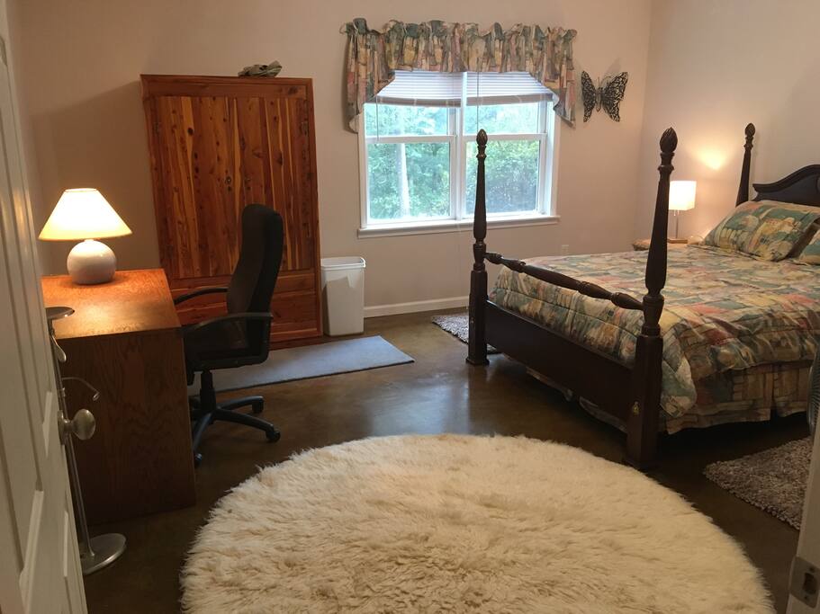 Bedroom with desk