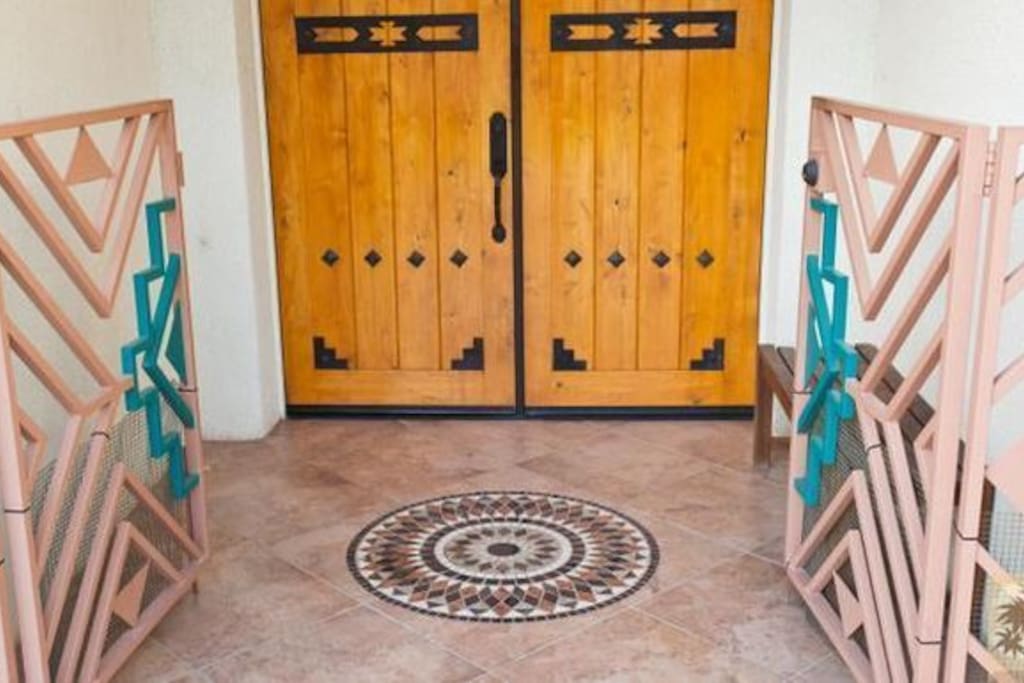 ENTRANCE with INLAYED TILE DECOR