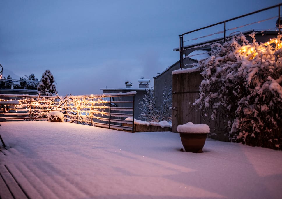 Terrace in winter