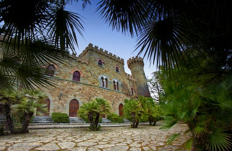 Borgia Castle at the border of Umbria Tuscany