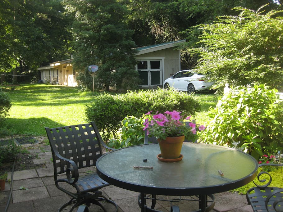 Patio and grill available