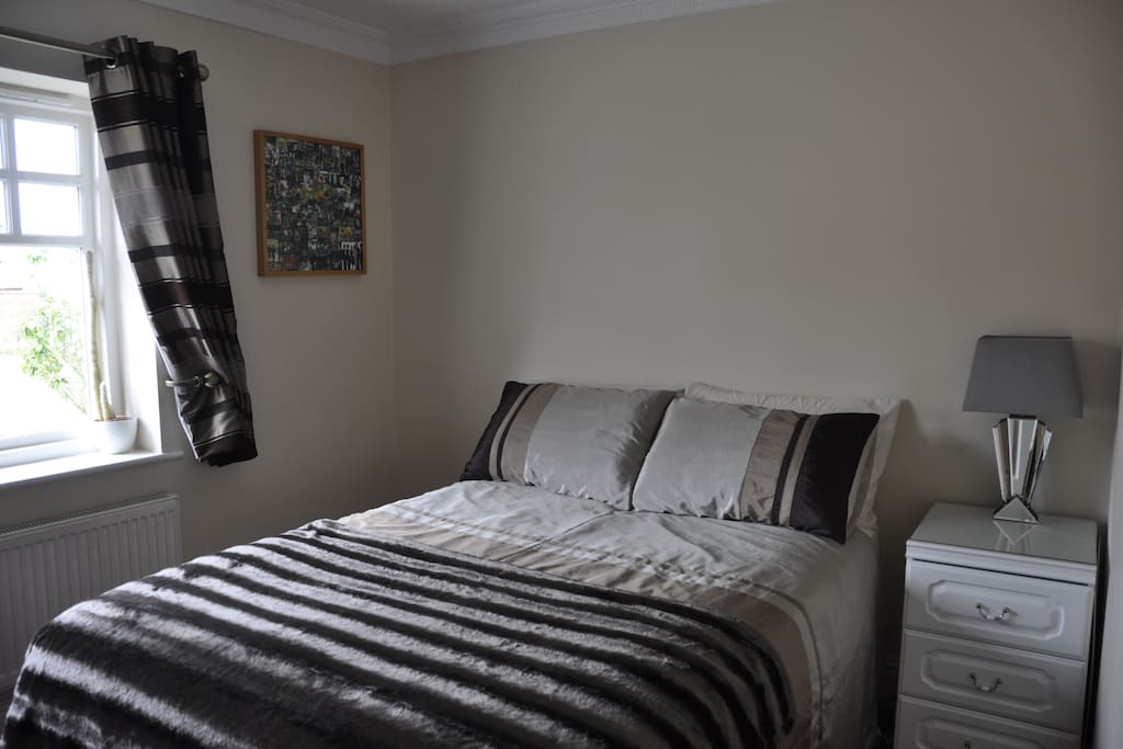 Bedroom overlooking green