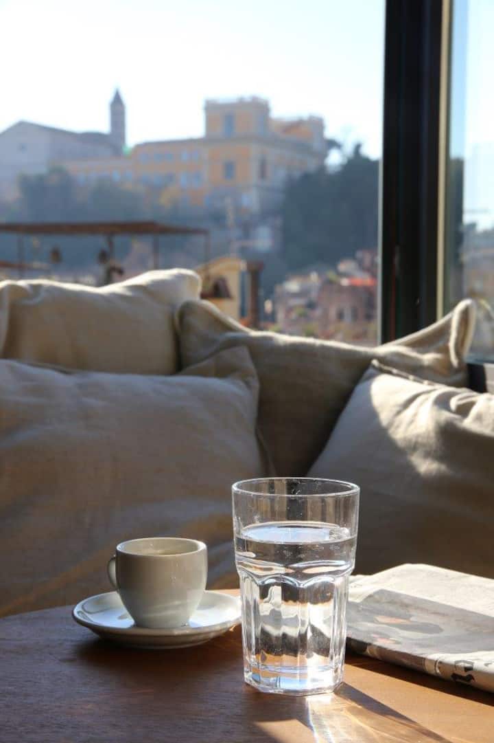 Trastevere terrace panoramic view Apartments for Rent in Rome