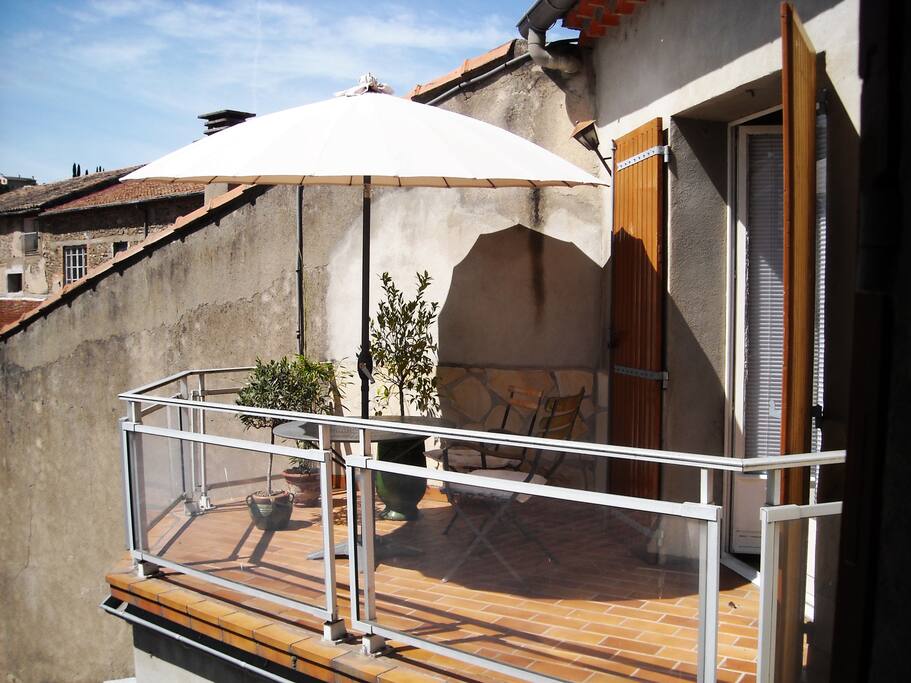 The terrace
