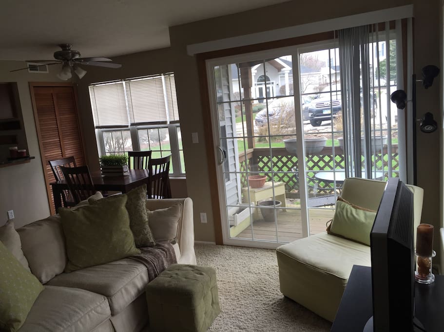 private outdoor patio