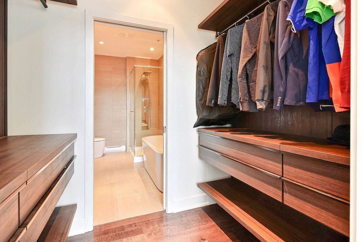 サブペントハウス モントリオールの高級タワー、高い天井 - Airbnb