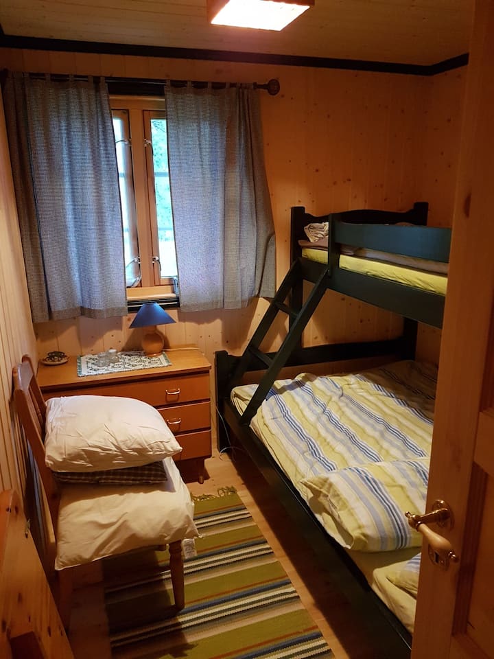 Chambre 2 avec lit superposé en famille, pour 3 personnes