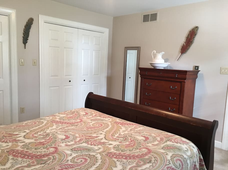 Ample Dresser & Closet Space Available
