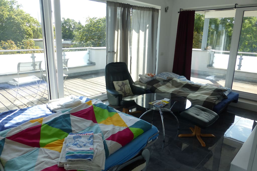 1. Schlafraum, auch für 4 Gäste geeignet/
1 room in case of 4 guests
