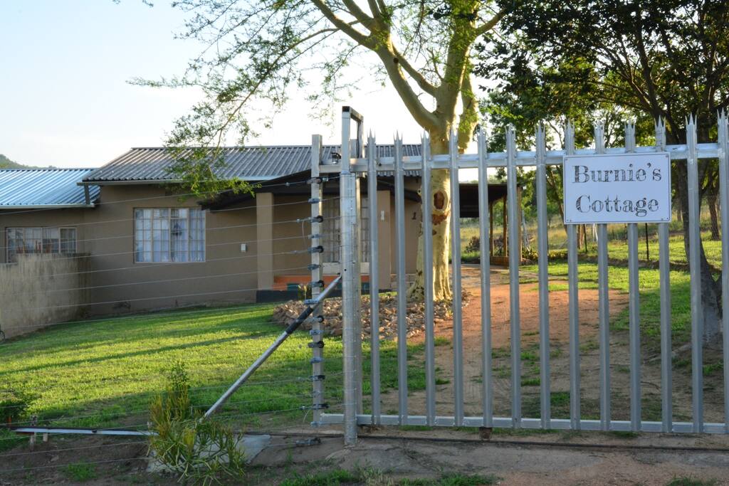 Electric fenced. Entrance gate.
