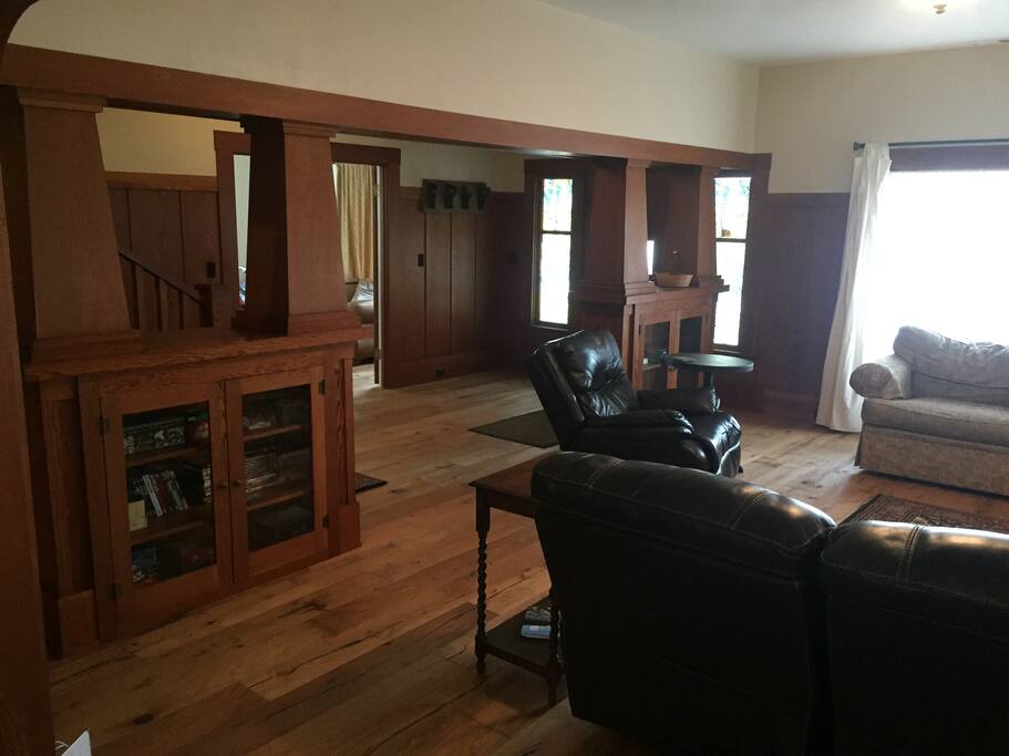 Lots of beautiful original wood in this old Craftsman