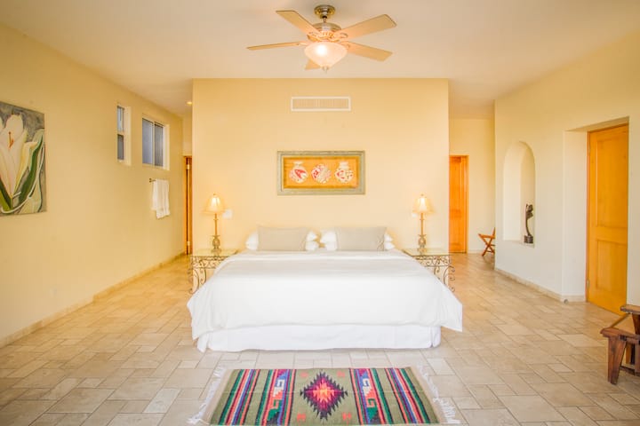 Master Bedroom with KING bed and large private bathroom