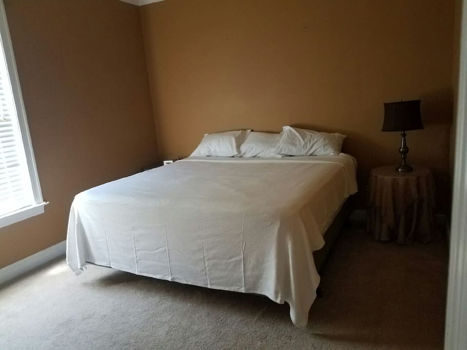 King bed in the in-law suite