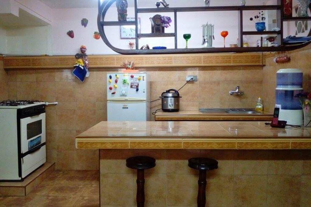 Cocina para uso de los huéspedes