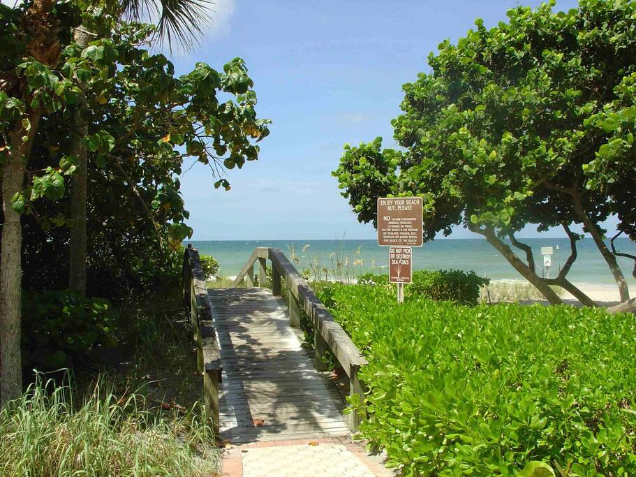 Access to the beach just a few minutes from the front door