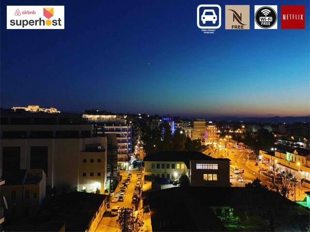 Acropolis & Lycavettus View Roof House