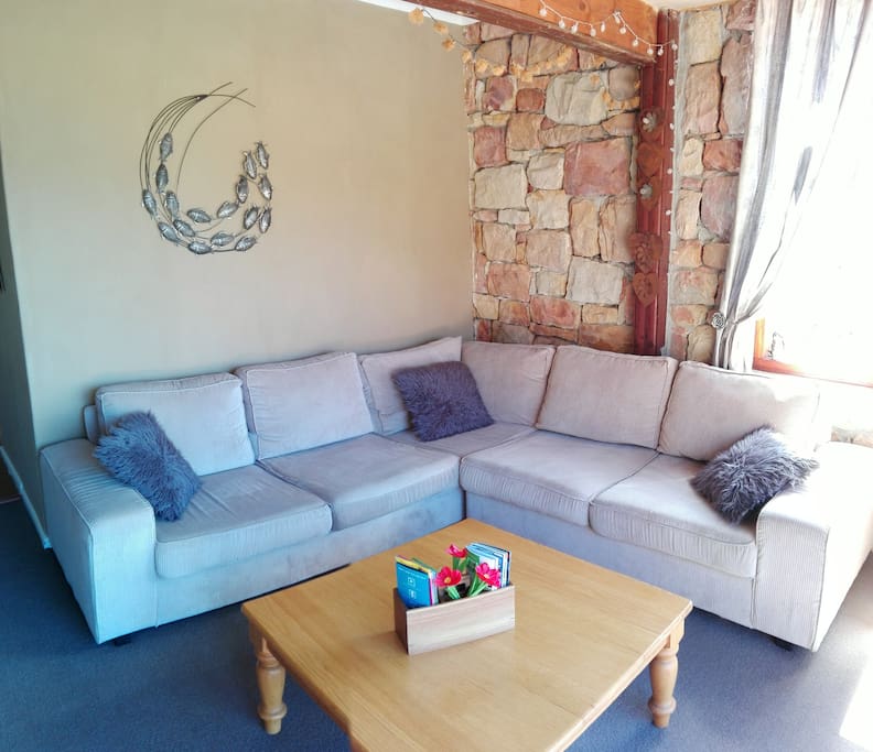 Relax in the comfy lounge