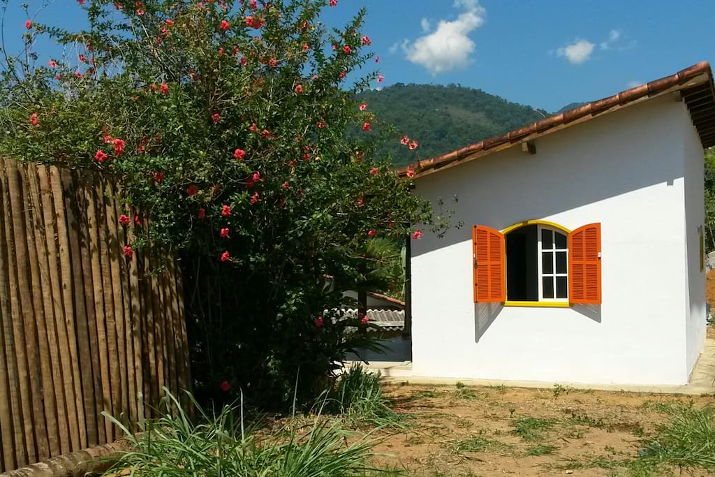 Entrada vista da garagem