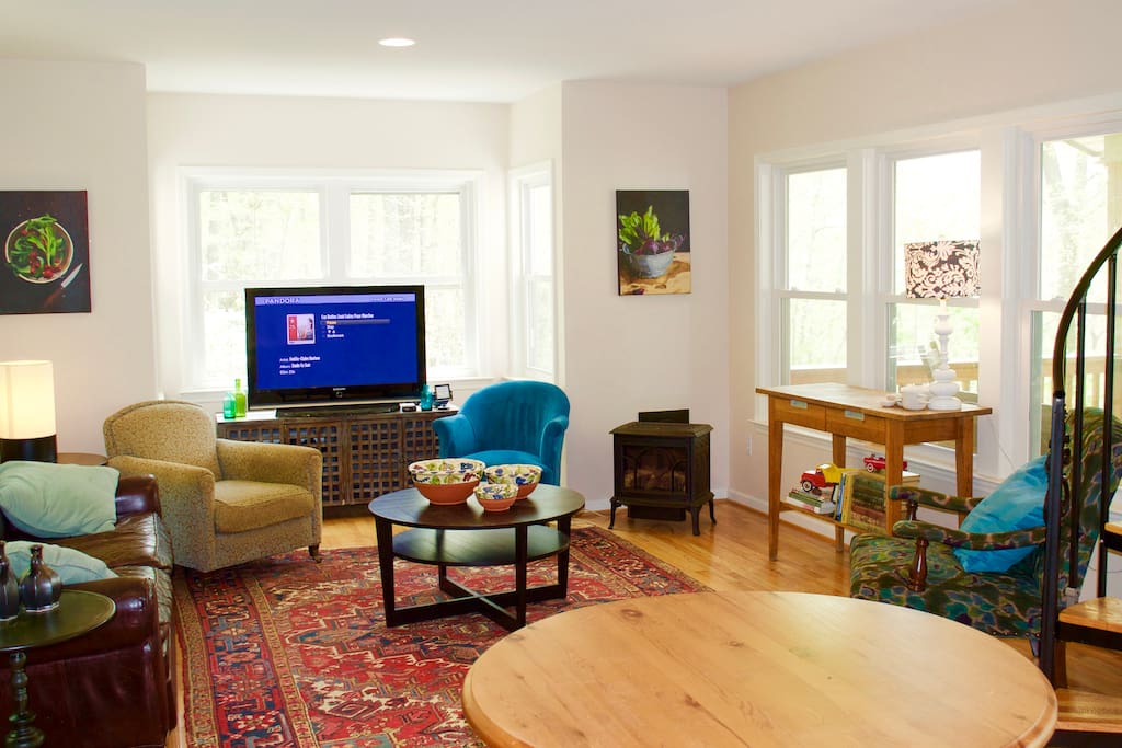 Living room towards the side of the house
