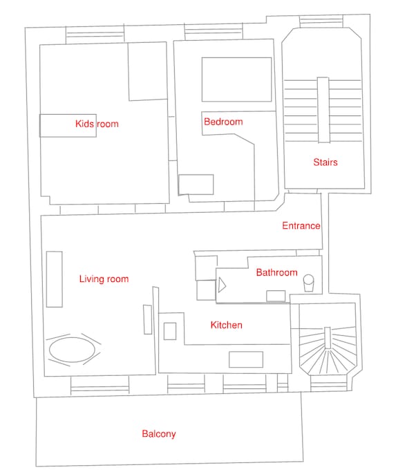 This floorplan is not at scale