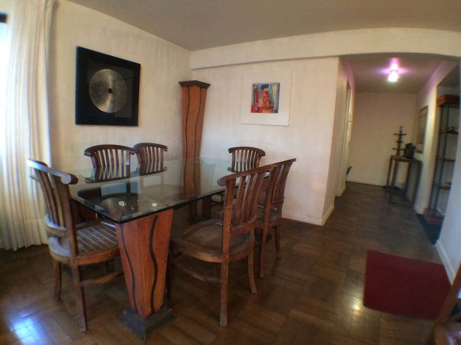 Large dining room bright and finnely furnished