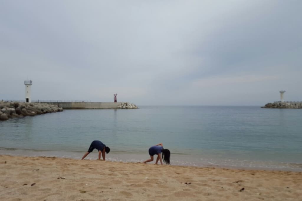 Sea shore, 5 min walking distance