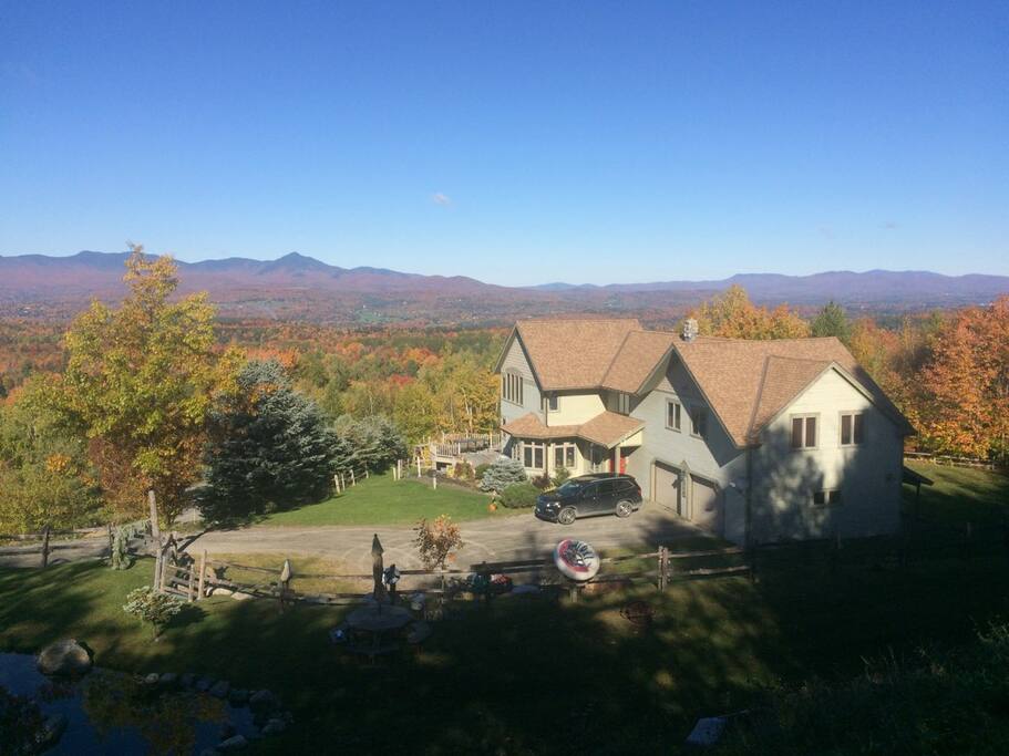 View from above pond