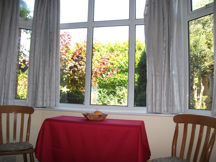 View from lounge to the back garden