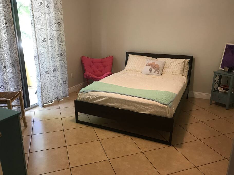 Bedroom with queen bed