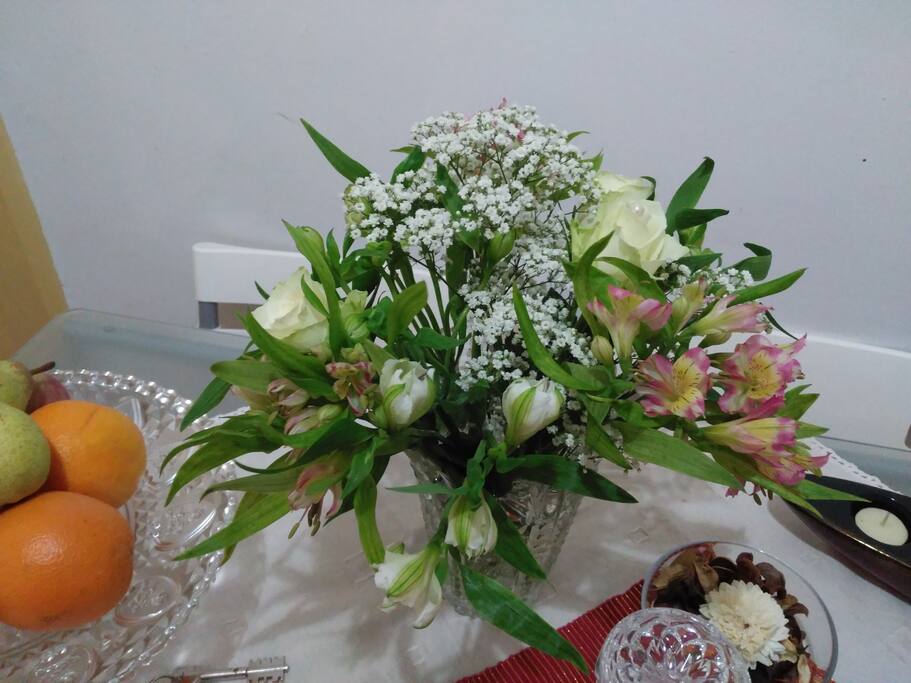 Flores de boas vindas!