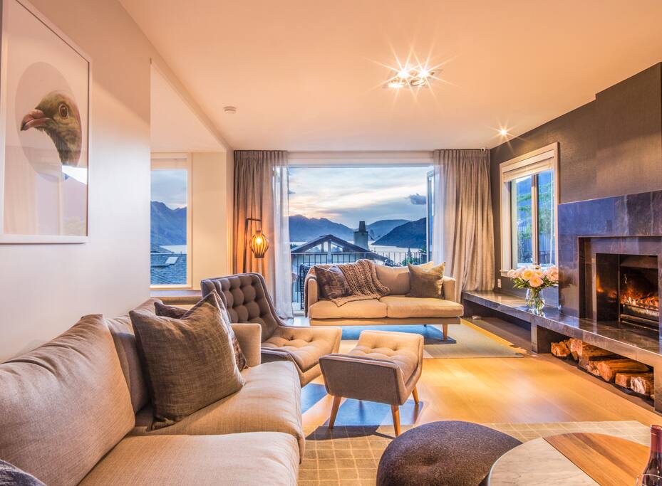 Sunset views from the lounge