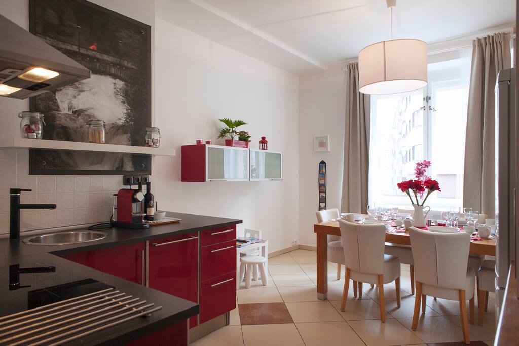 Kitchen with a children's corner