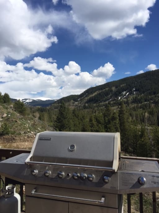 Grill on front deck