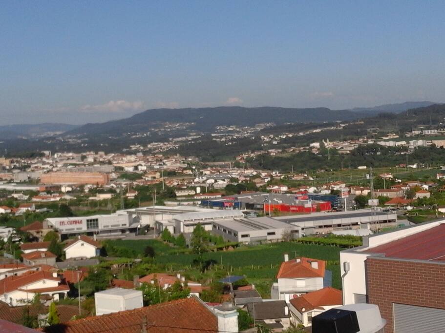 Vue deouis l'appartement sur Barcelos