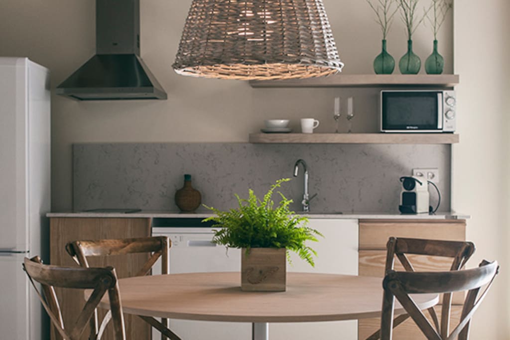 Living room: Kitchen