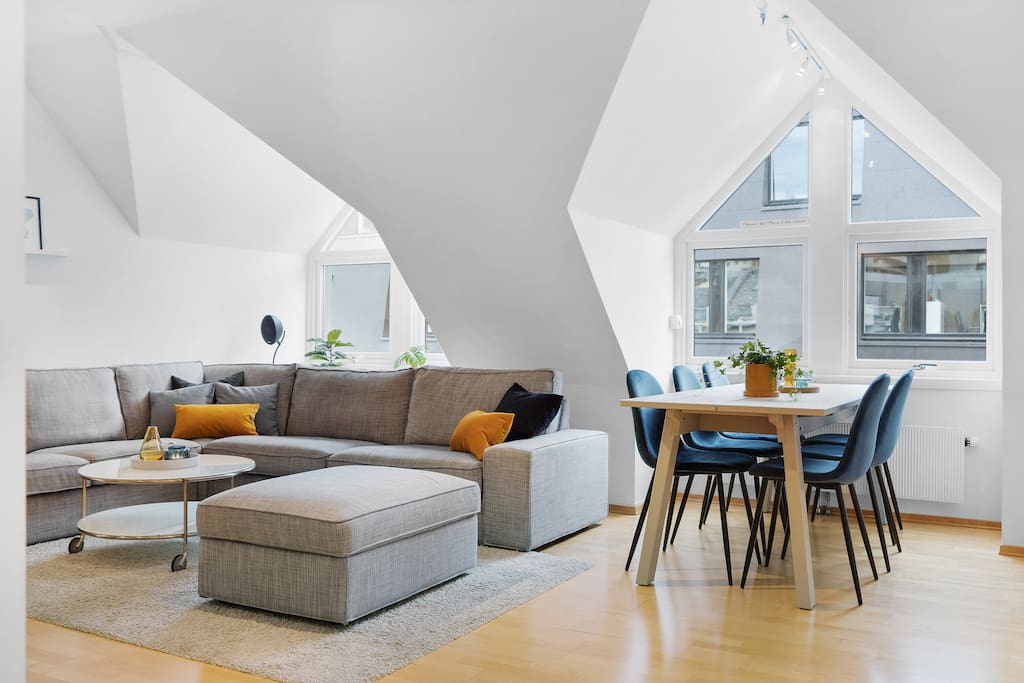 Living room and dining table