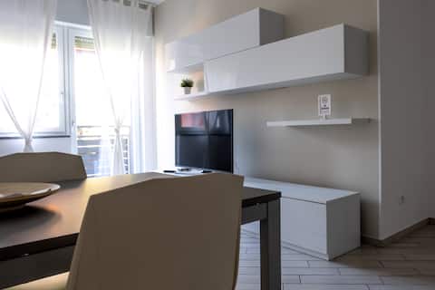 Large two-room apartment with private balcony Fiera Milano