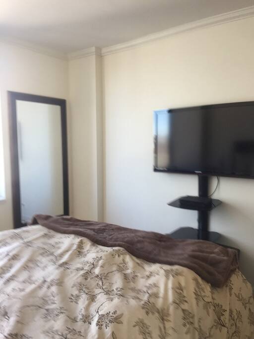 Cable TV for easy viewing in the bedroom