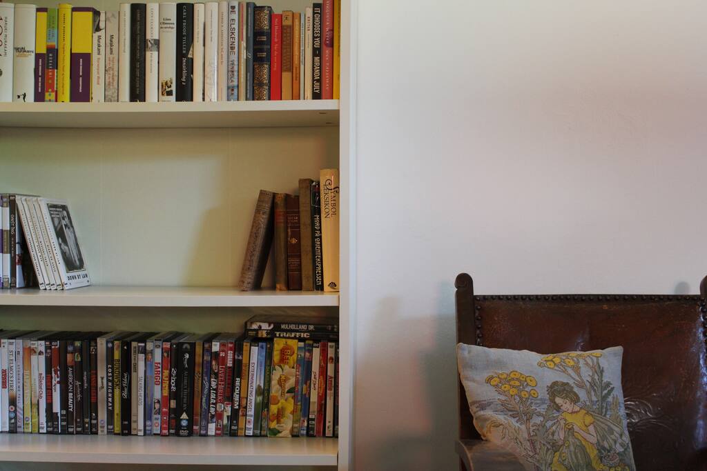 Feel free to enjoy our private collection of literature and movies during your stay.